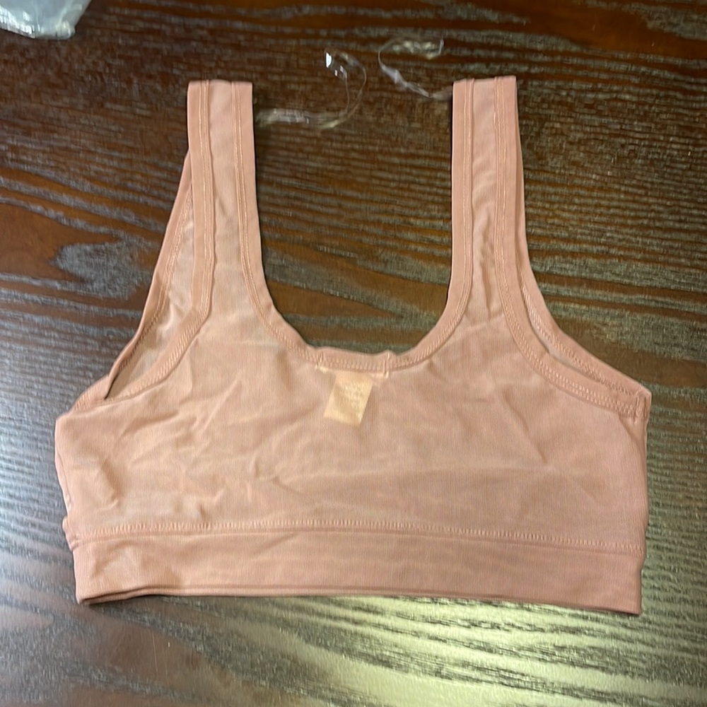 Fashion Nova Mauve Mesh Short Top Small - Picture 2 of 4